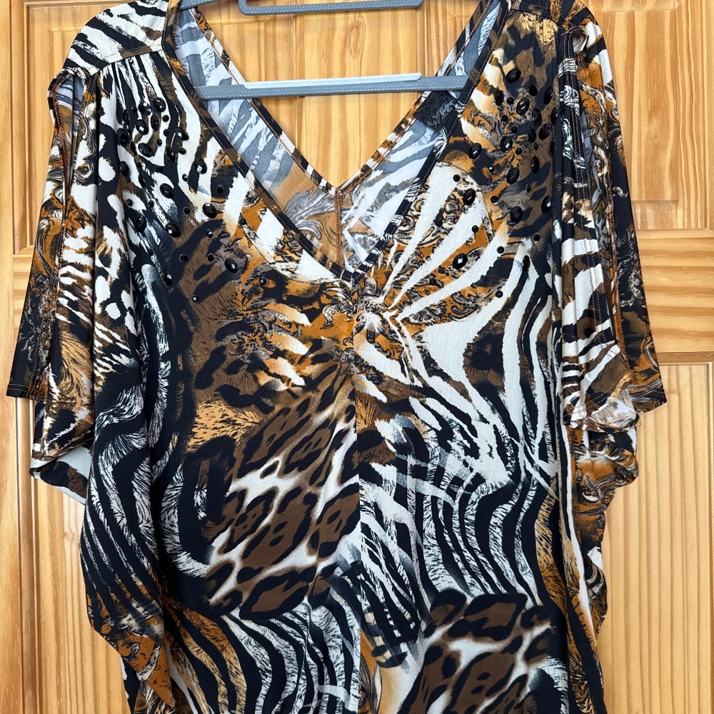 Daytrip Short Sleeve Silky Shirt Size L